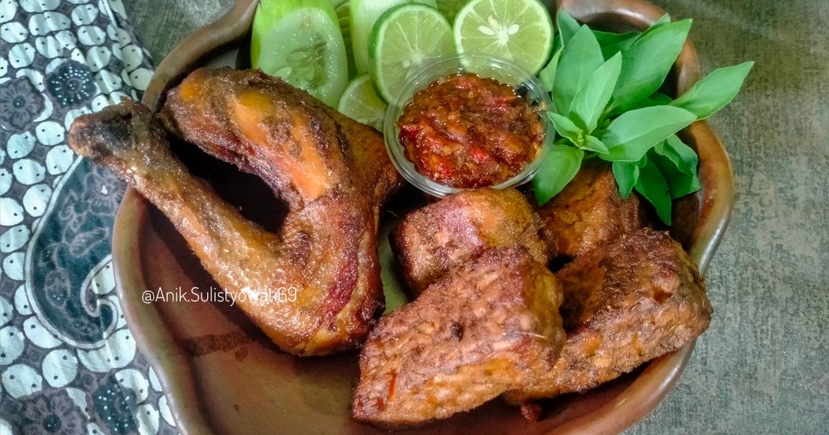 Ayam Tahu Tempe Goreng Kalasan