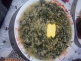 دشيشا بالزبدة و الخبيز