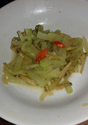 Foto resep Tumis labu siam ikan teri