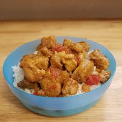 A picture of Peachy Pork Picante.