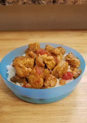 A picture of Peachy Pork Picante.
