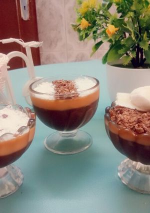 صورة لوصفة 🍮 حلى الكراميل بالشوكولاته 🍮
