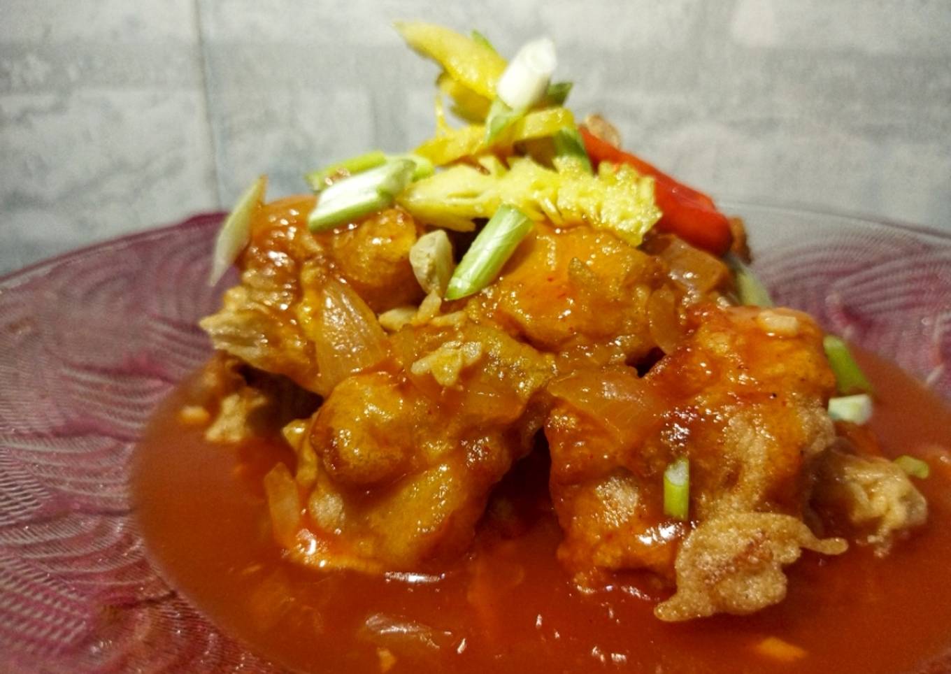 Ayam kress saus asam manis