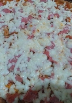 صورة لوصفة بيتزا بالخضار