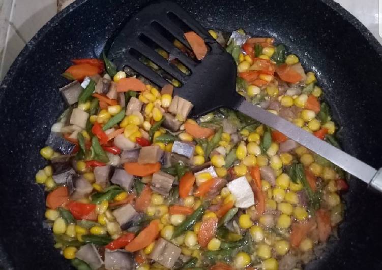 Bumbu Membuat Oseng Ikan asin jagung manis Lezat