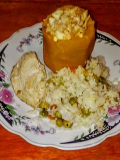 Una foto de Auyama rellena