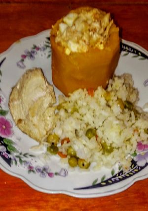Una foto de Auyama rellena