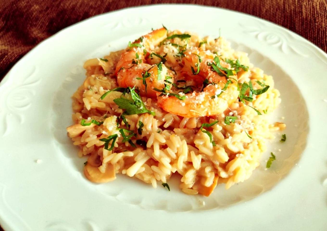 El risotto de mi papa (con calamar y gambas)