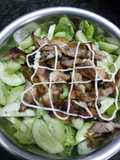 Ức gà nướng salad gymer
