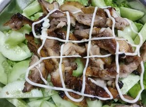 Hình của món Ức gà nướng salad gymer.