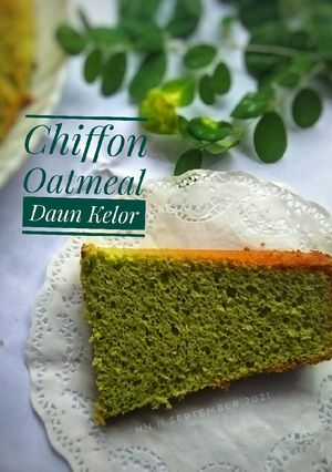 Foto resep Chiffon Cake Oatmeal Daun Kelor