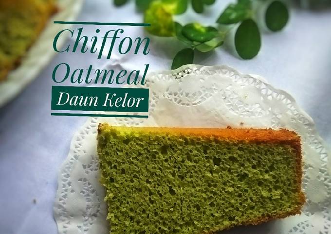 Resep Chiffon Cake Oatmeal Daun Kelor yang Enak