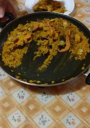 Una foto de Paella de verduras