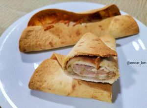 Foto principal de Flautillas de jamón y queso en airfryer