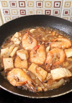 Foto resep Udang tofu saus tiram