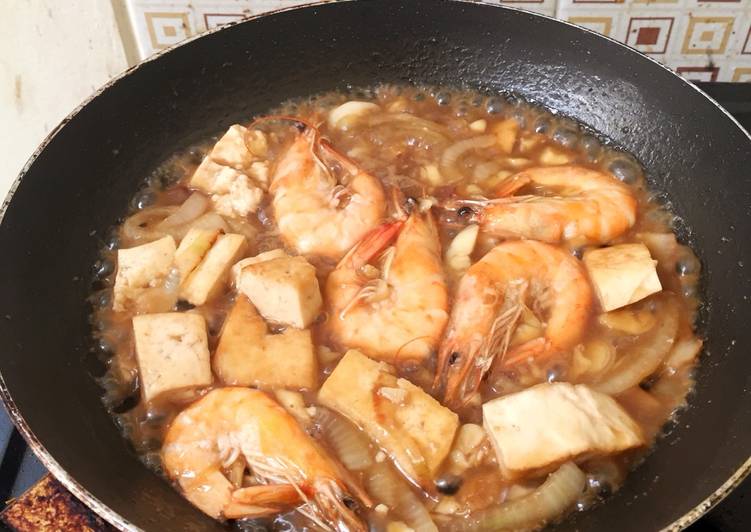 Resep Udang tofu saus tiram yang Sempurna
