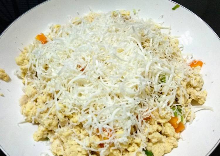 Orak arik tahu telur keju