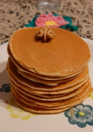 Una foto de Panqueques de plátano
