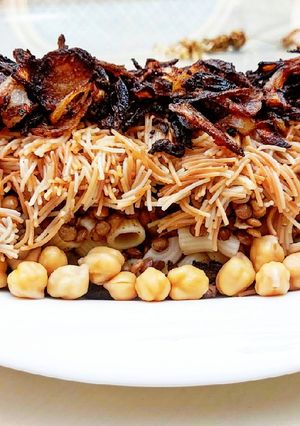 صورة لوصفة الكشري المصري