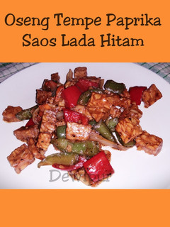 Foto resep Oseng Tempe Paprika Saos Lada Hitam Ala Dewipur