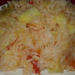 A picture of Mixed rice&potatoes.
