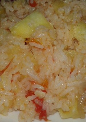 A picture of Mixed rice&potatoes.