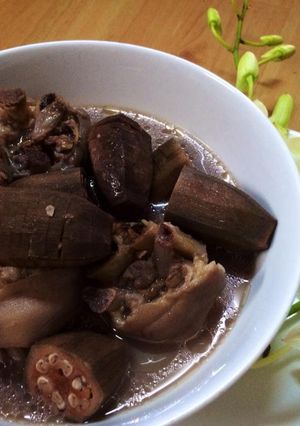 Hình của món Giò heo hầm chuối chát.