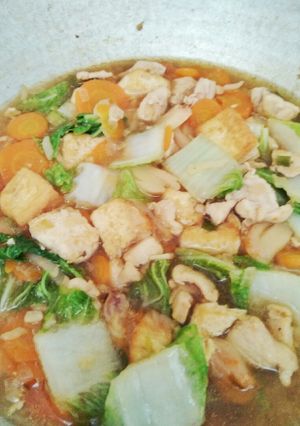 Foto resep Sapo tahu newbie simple dan mudah