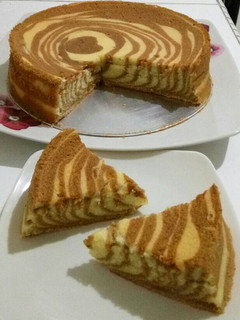 Foto resep Zebra Cake Putih Telur