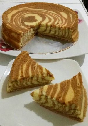 Foto resep Zebra Cake Putih Telur