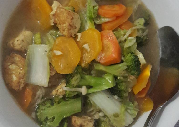 Resep Cap cay tofu #mingguceria Lezat