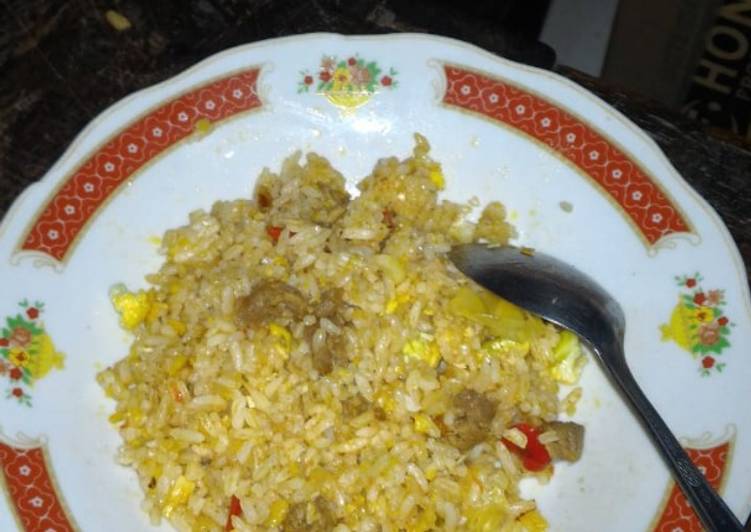 Nasi Goreng Jawa daging Sapi Sederhana
