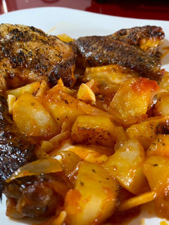 Una foto de Asado de pollo al horno