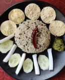 Black udad dal khichdi
