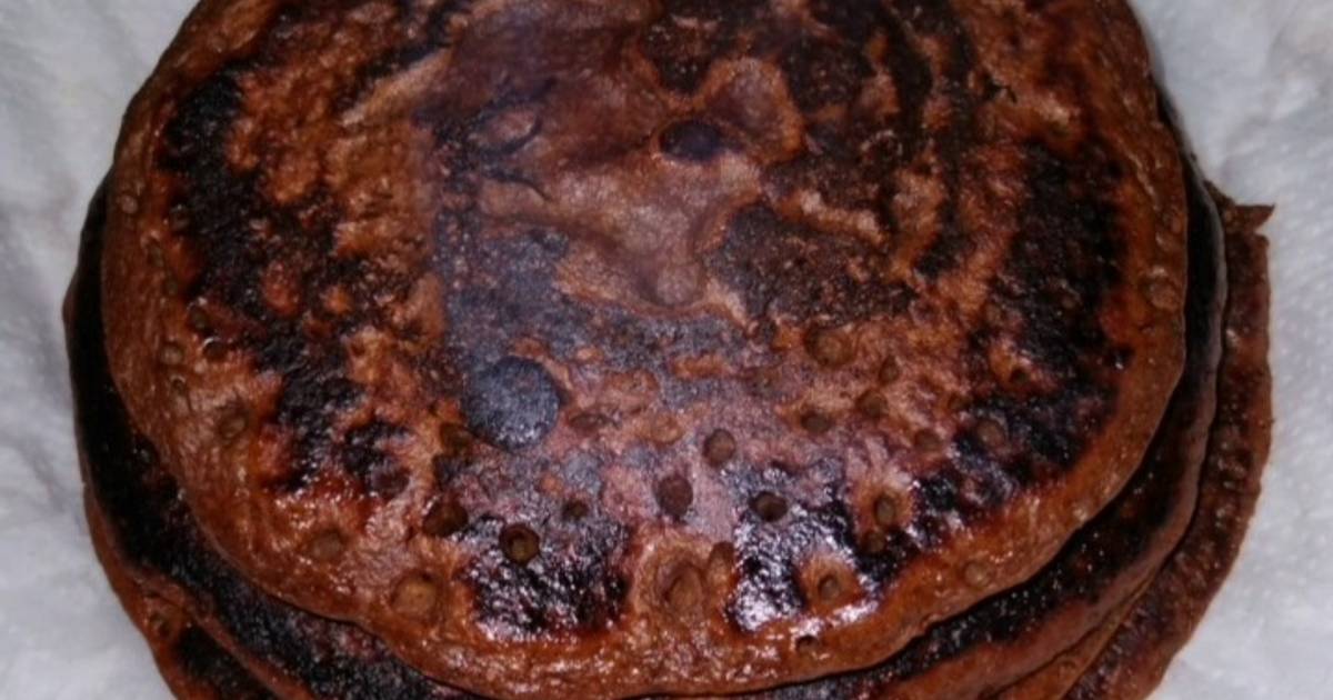 Pancakes de Avena y Plátano [Sabor de chocolate] Muy Ricos Receta de