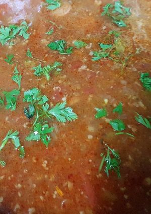 A picture of Frijoles Charros.