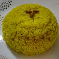Peeley chawal/Basanti Polau A picture of Peeley chawal/Basanti Polau.