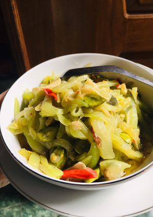 Foto resep 🥗 Oseng Labu Siam Pete (Waluh Jipang)