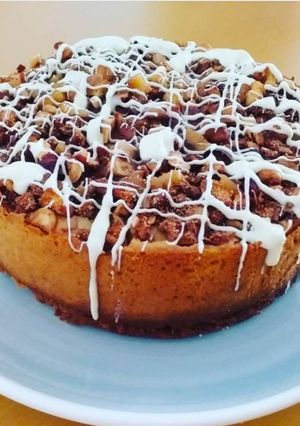 Una foto de Tarta de manzana y frutos secos