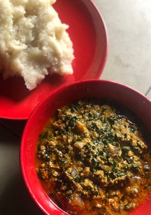 A picture of Signature Egusi soup.