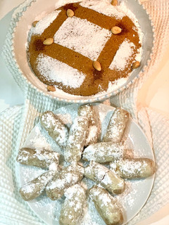 Una foto de Alfajores al estilo marroquí (سلُّو)