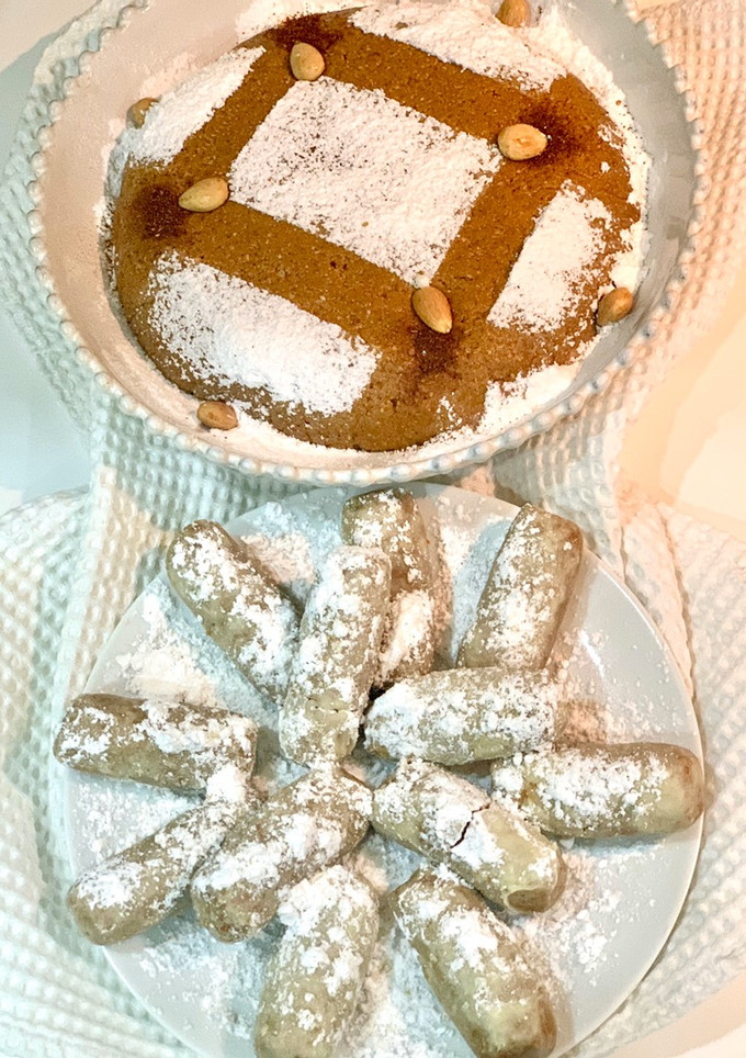 Una foto de Alfajores al estilo marroquí (سلُّو)