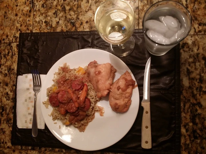 Recipe Easy Chicken with Apples and Sausage the Awesome  You can take Joss in your mouth