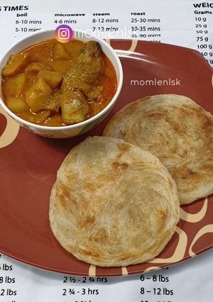Foto resep Roti Canai Kari Ayam