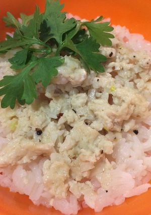 รูปของ อาหารเด็กไก่กระเทียมพริกไทย