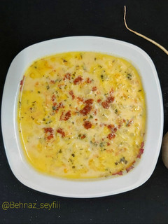 عکسی از دستور سوپ شلغم با شیر
