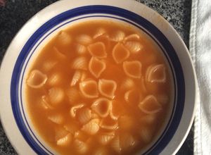 Una foto de Sopa cocida sin grasa