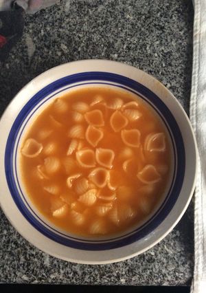 Una foto de Sopa cocida sin grasa