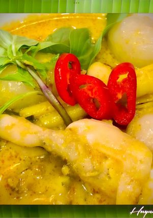 Hình của món Cà Ri Đùi Ếch Chôm Chôm.