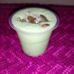 A picture of Pista lassi.